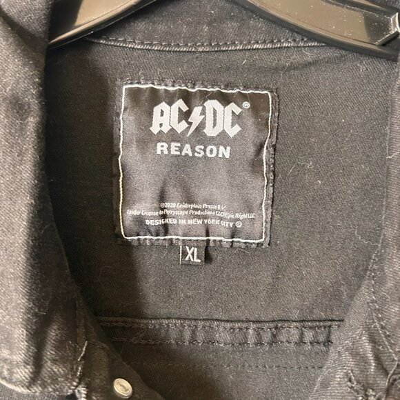 AC/DC Reason World Tour Commemorative black denim jacket XL & Pants jeans 40 - Picture 3 of 12